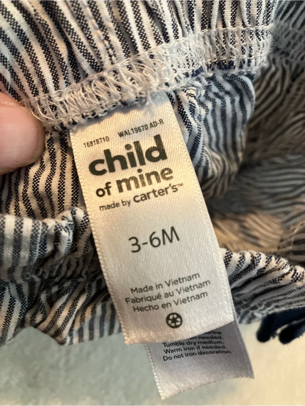 White and Gray Onesies with Dinosaur Print and Striped Shorts